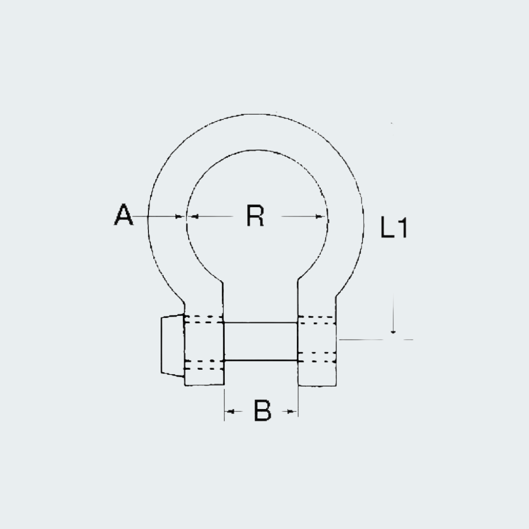 Stainless Bow Shackles AISI 316