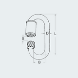 Stainless Snap-hooks With Screw Opening AISI 316