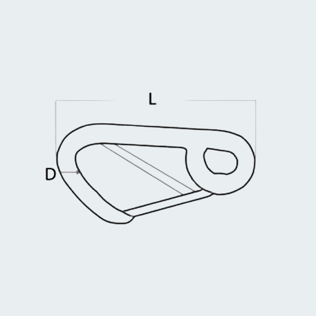 Snap-hook AISI 316 Large Opening