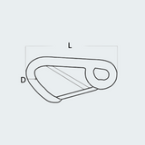 Snap-hook AISI 316 Large Opening