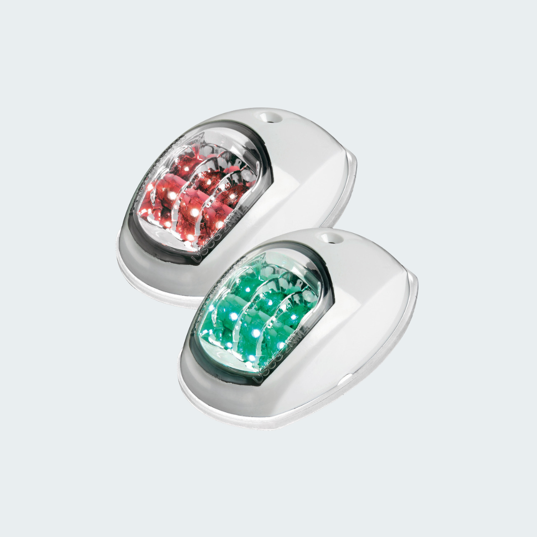 Evoled Navigation Lights White ABS Left & Right