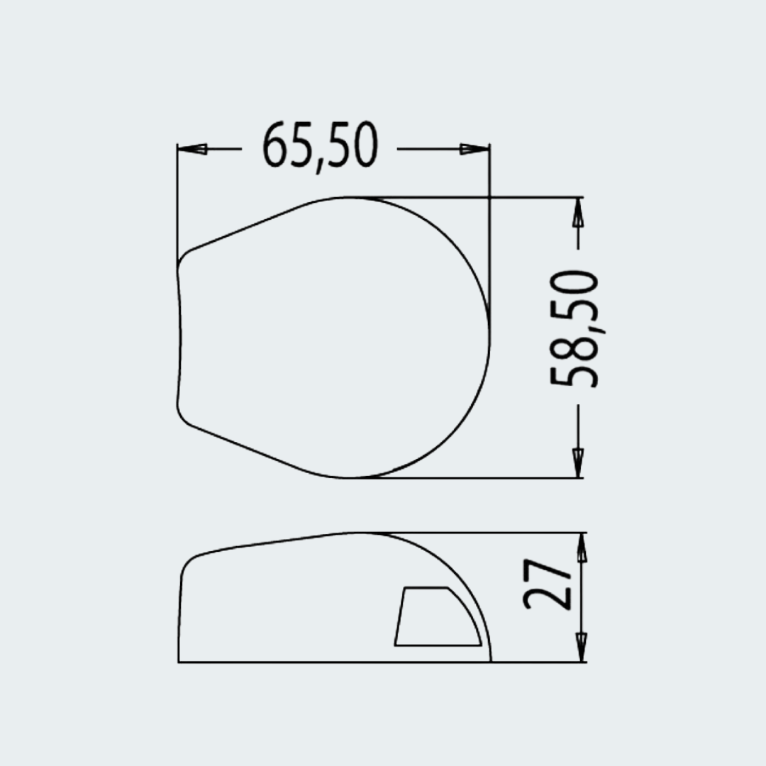 Sea-Dog Led 225° Bicolor Navigation Light Flat