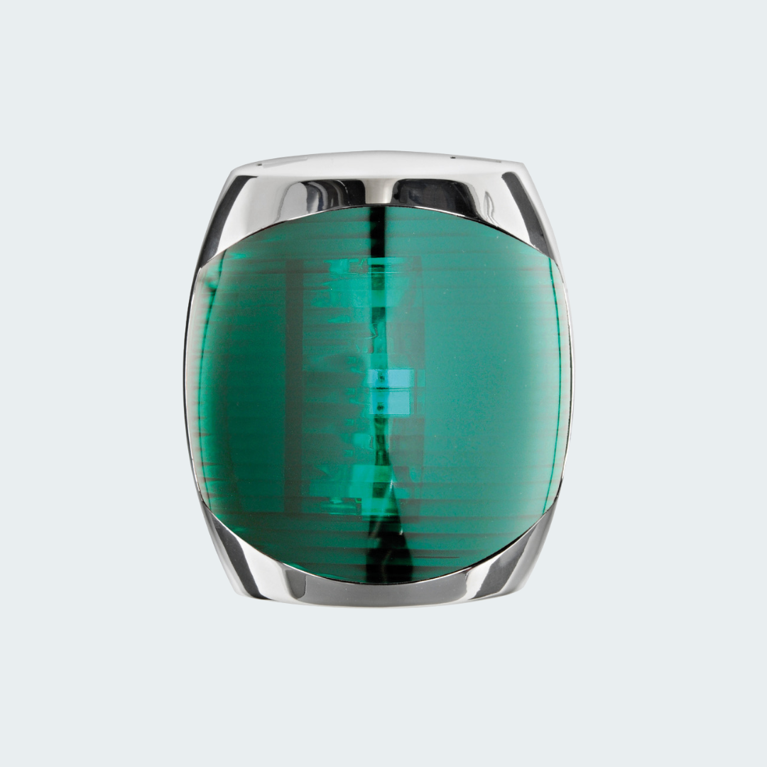 Sphera II Stainless Steel 112.5° Green Navigation Light