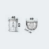 Utility Compact Navigation Lights 225° Bow