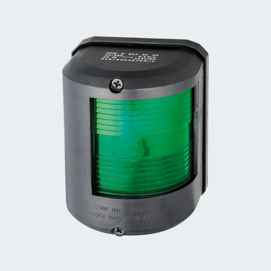 Utility78 Black 112.5° Green Navigation Light