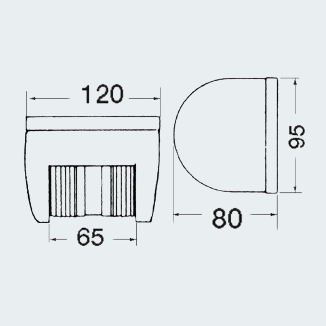 Utility78 Black  225° Masthead Navigation Light