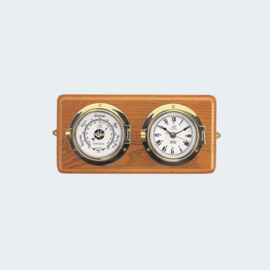 4" Porthole Clock & Barometer