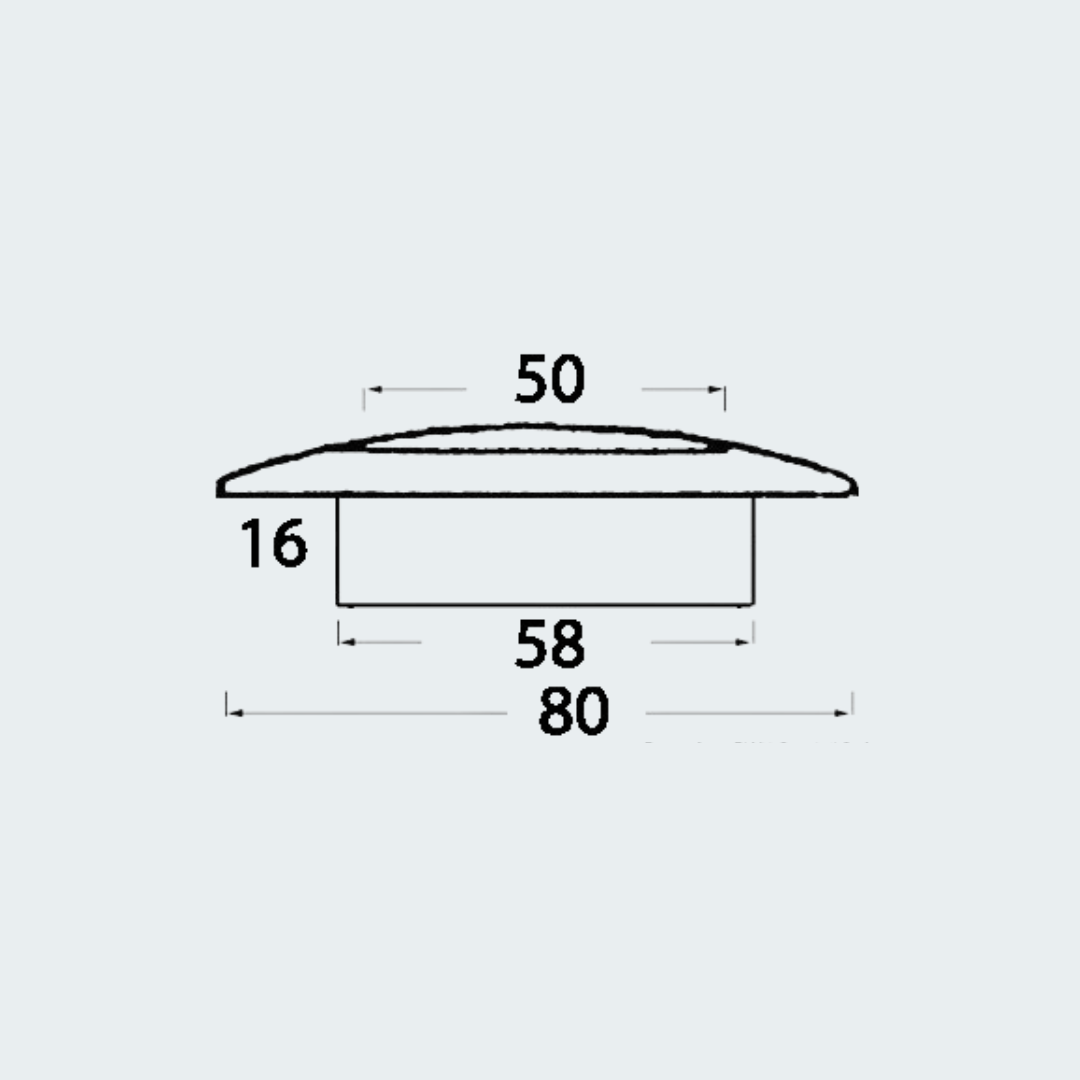 Watertight White Ceiling Light