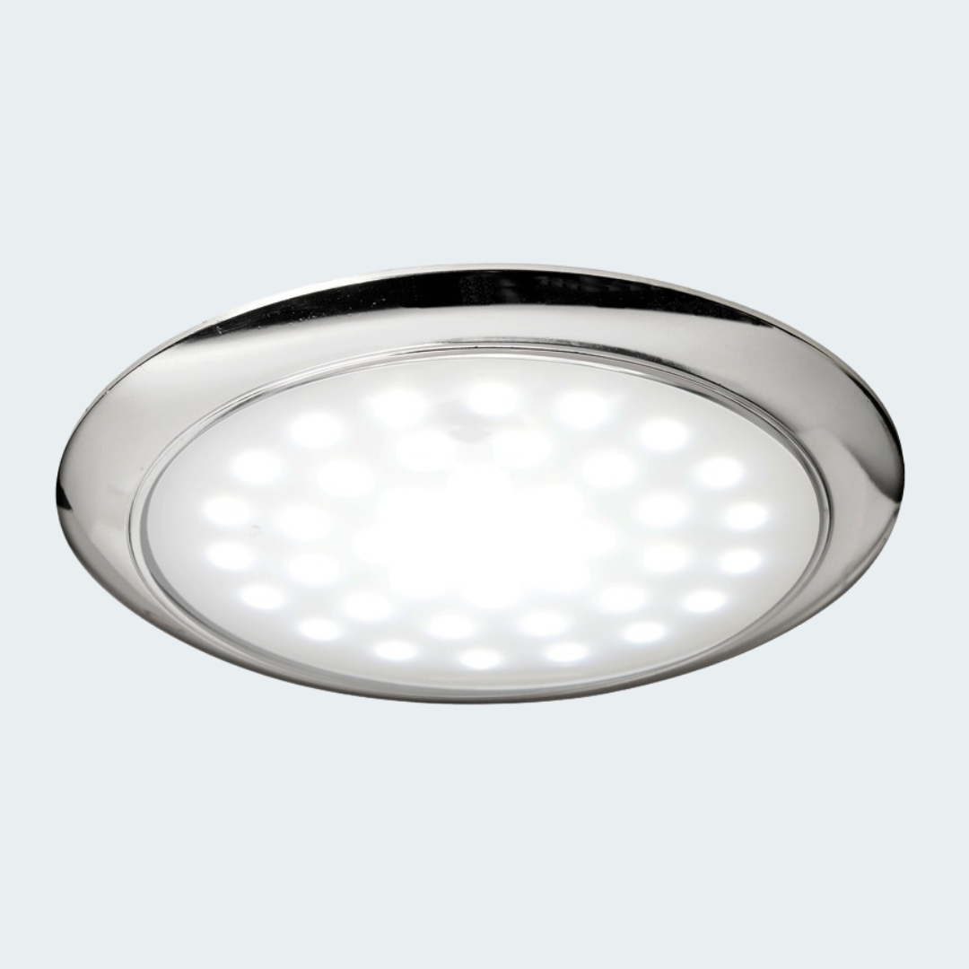 Ultra-flat LED Light Chromed