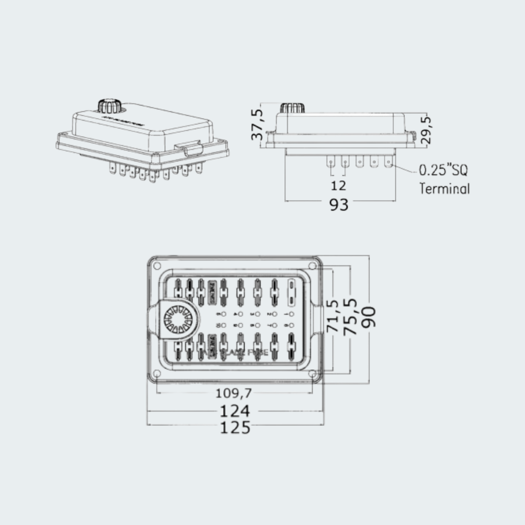 Blade Fuse Holder Waterproof