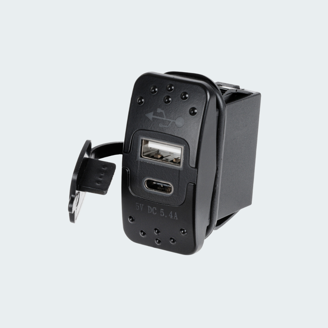 Dual USB Port Current Plug