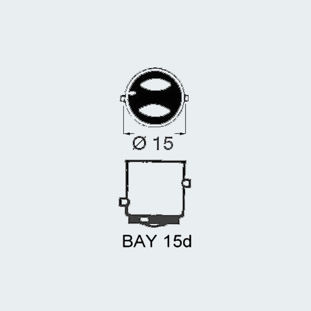 Vertical Filament Bulb BAY15D