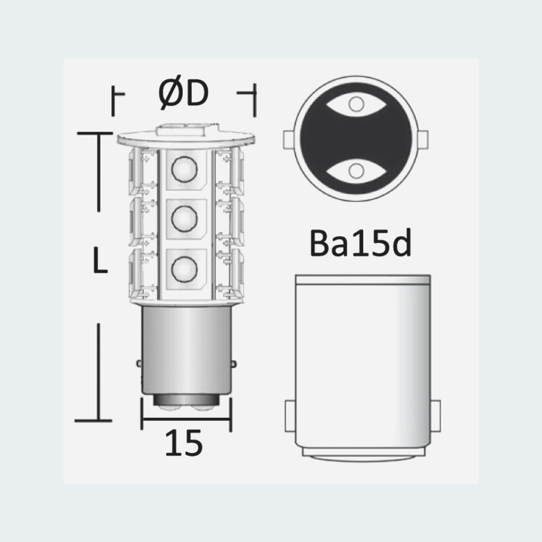 SMD LED Bulb For Spotlights BA15D
