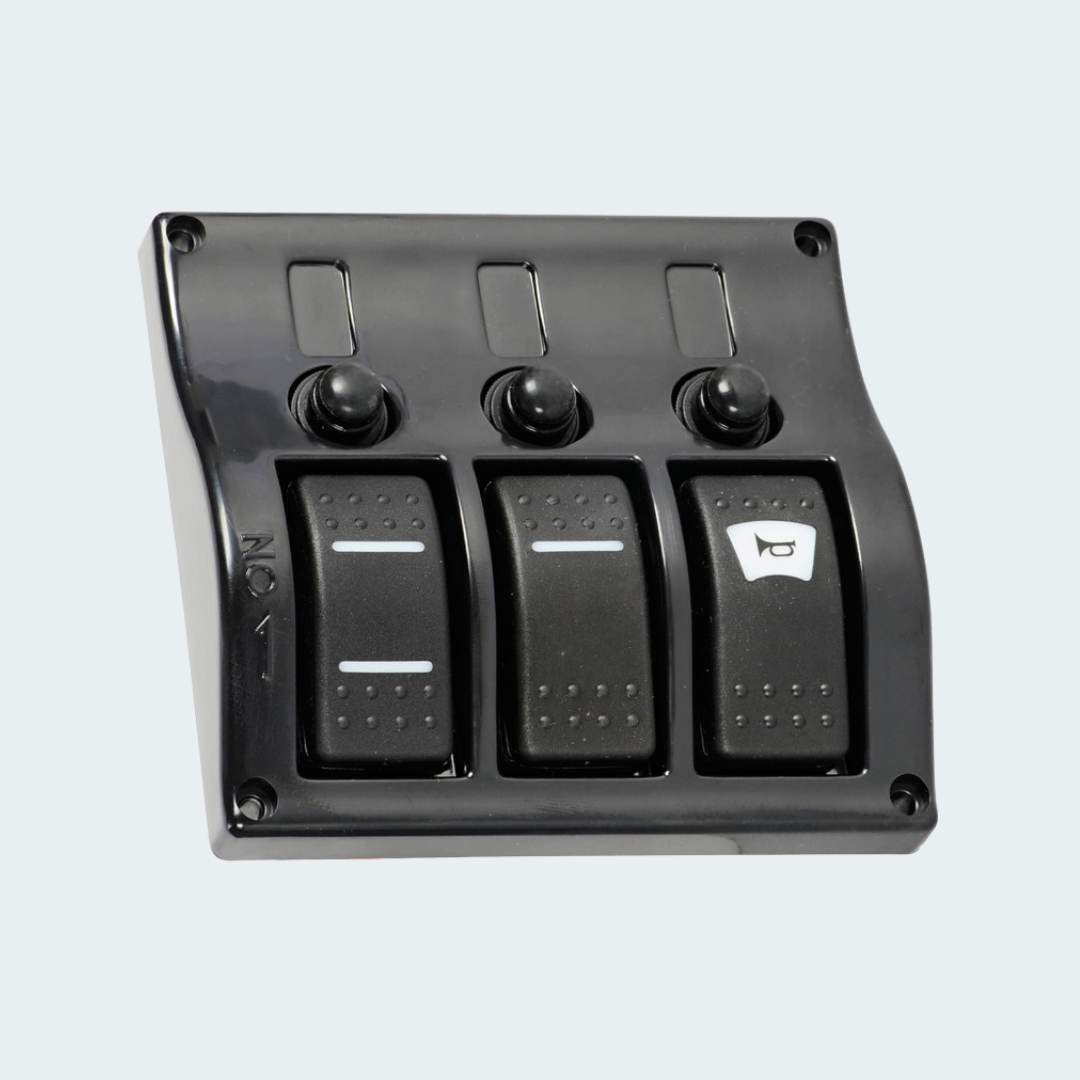 Electric Control Panel With 3 Flush Rocker Switches