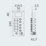 Electrical Panel PCAL Series With 9/32V Digital Voltmeter