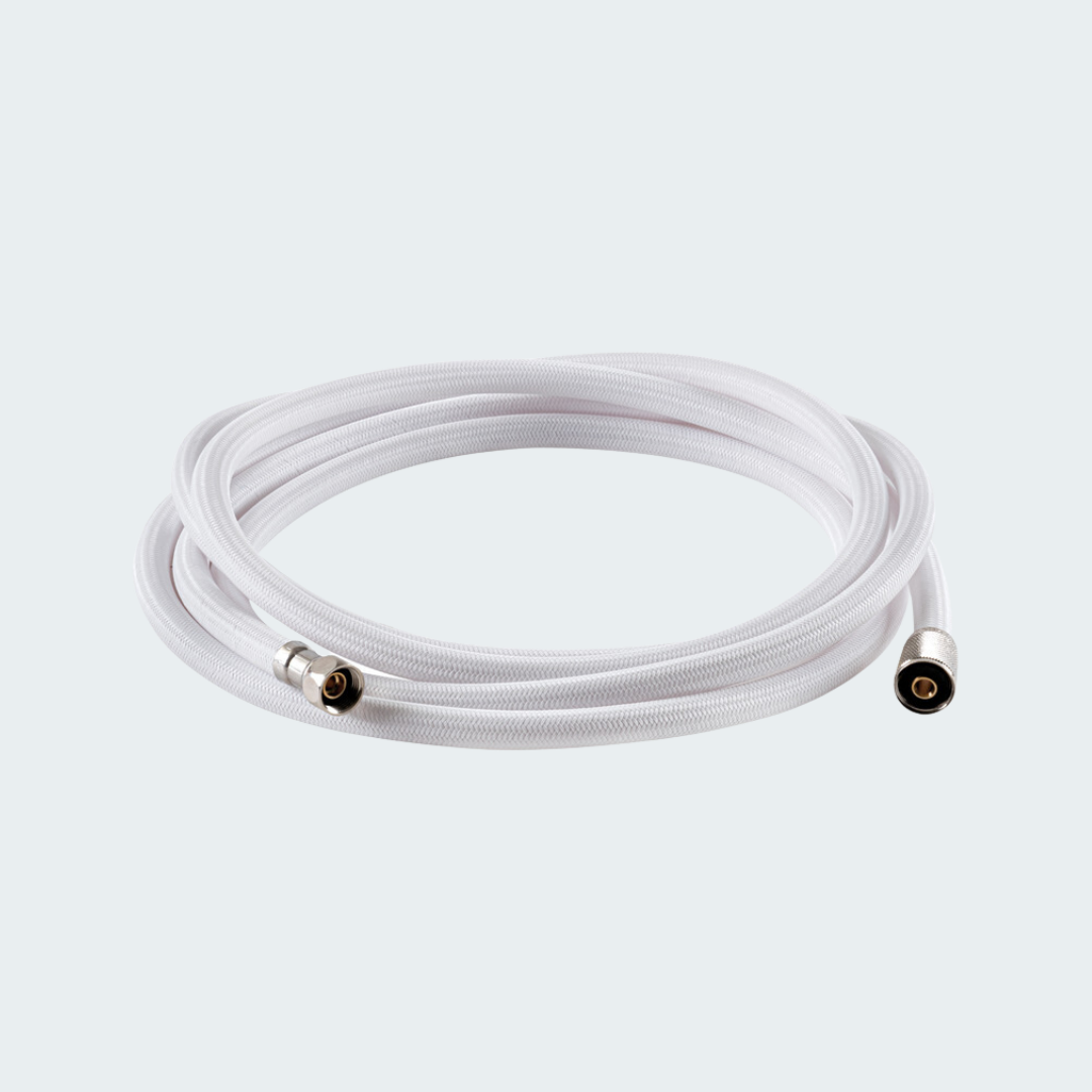Nylon Net Shower Hose White