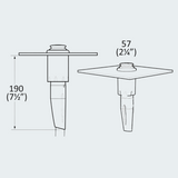 Whale Twist  Straight Shower Hot/Cold Water