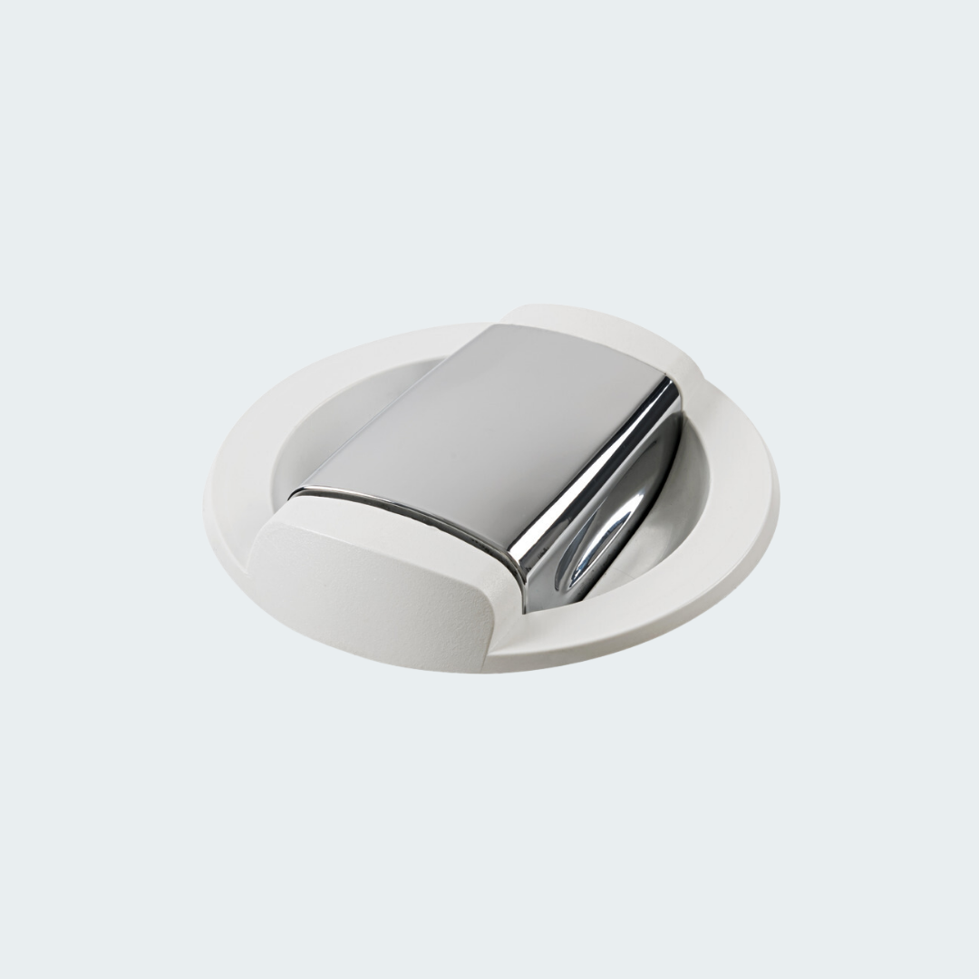 Saturn Shower w/Horizontal Mixer White