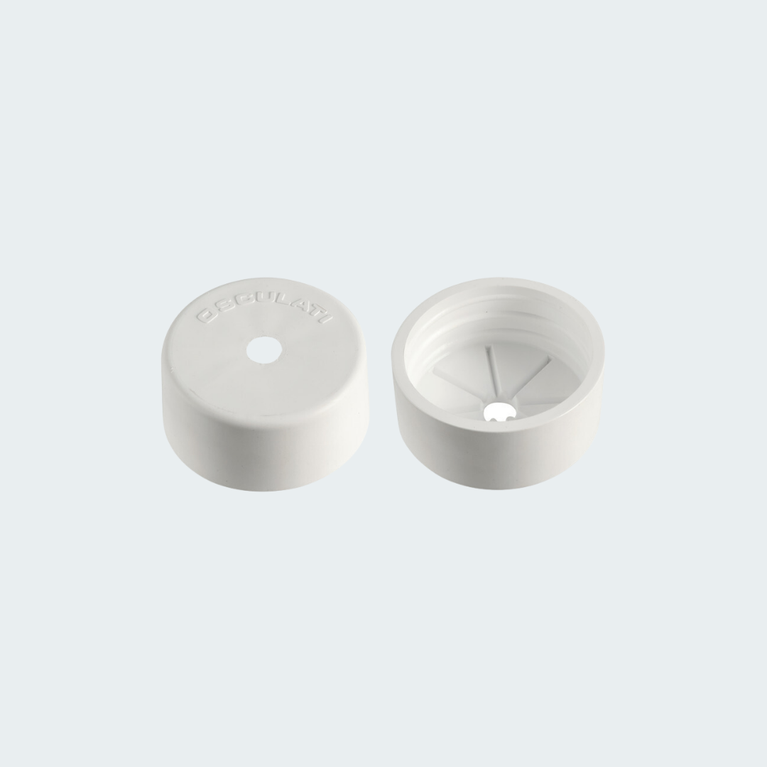 End Cap For Tubes White