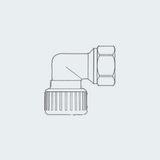 Hydrofix System 1/2" Brass Elbow Female/Female