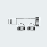 Hydrofix System Male/Female Manifold 2 Derivations 22mm