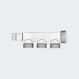 Hydrofix System Male/Female Manifold 3 Derivations 22mm