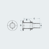 Seacock 1"1/2 w/Check Valve & Hose Adapter