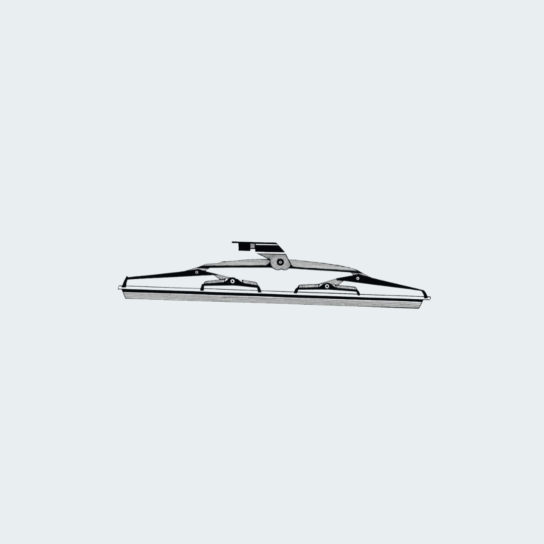 Matt Black Stainless Steel Blade For Windshield Wipers