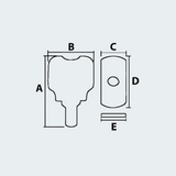 White Spare Handle