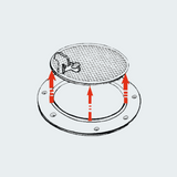 Inspection Hatch w/cover White 265 x 215 mm