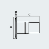 WATER Deck Plug AISI316 38 mm