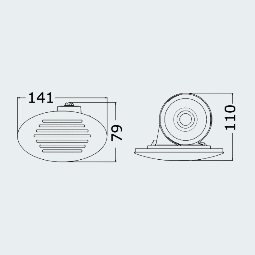 Flush-mount Foldaway Horn With Spiral Amplifier