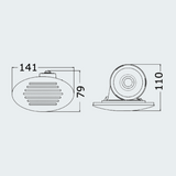 Flush-mount Foldaway Horn With Spiral Amplifier