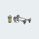 Chromed Trumpet w/2 Horns 24 V