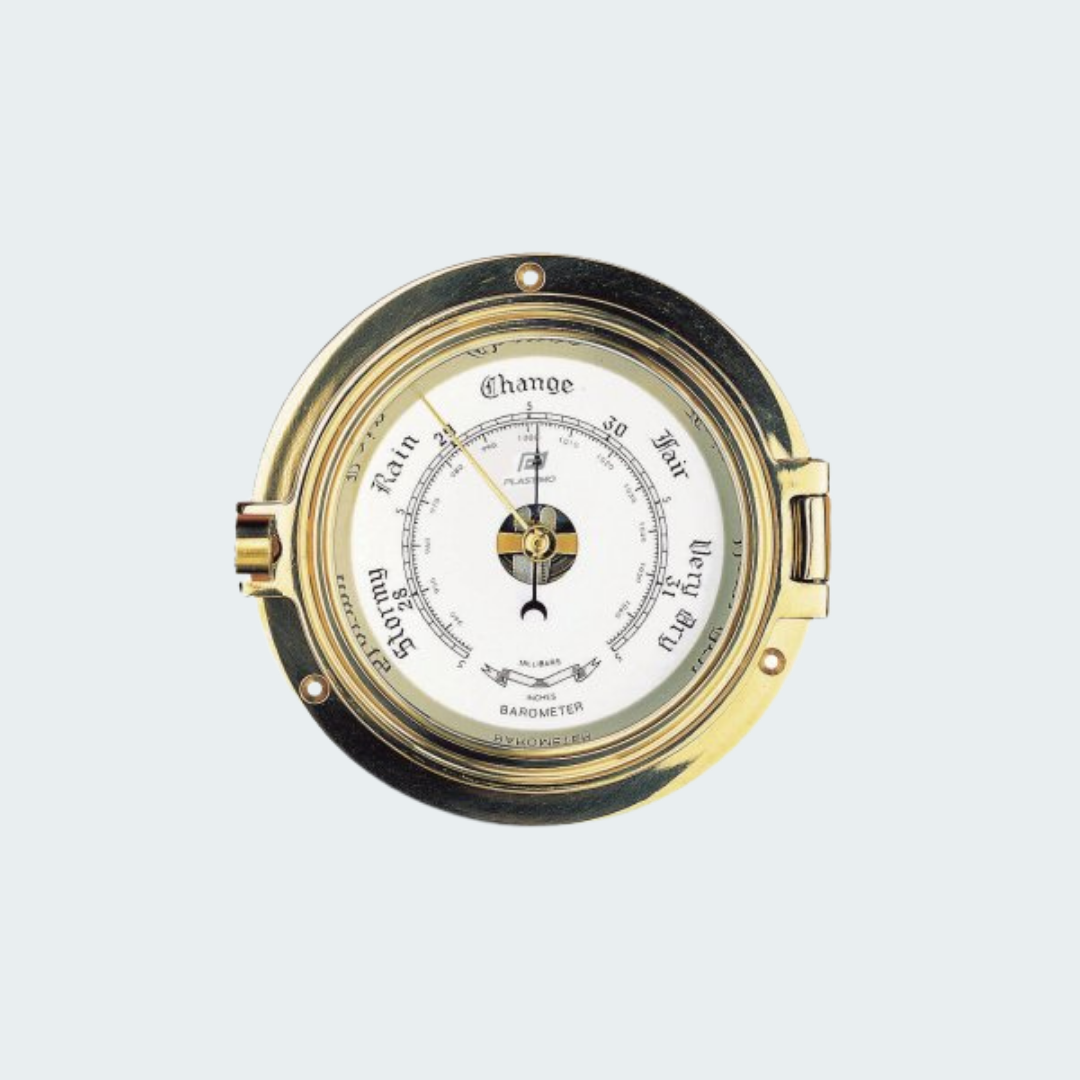 4.5" Solid Brass Porthole Barometer