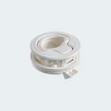 Flush Pull Latch White Nylon Without Lock