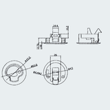 Flush Pull Latch AISI316 w/stop With Lock