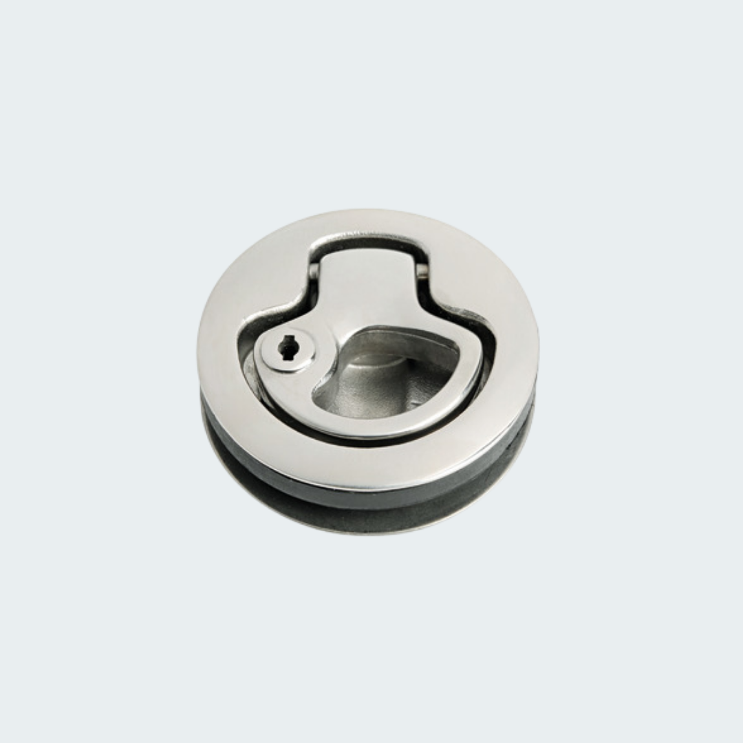 Flush Pull Latch AISI316 w/stop With Lock
