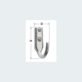 Polished SS Hook 25x41 mm