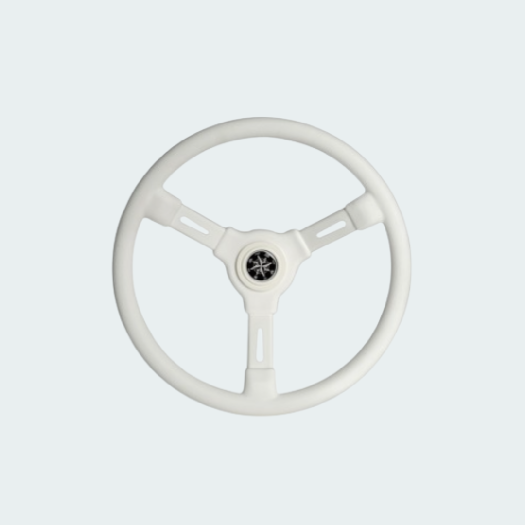 3-Spoke Steering Wheel White