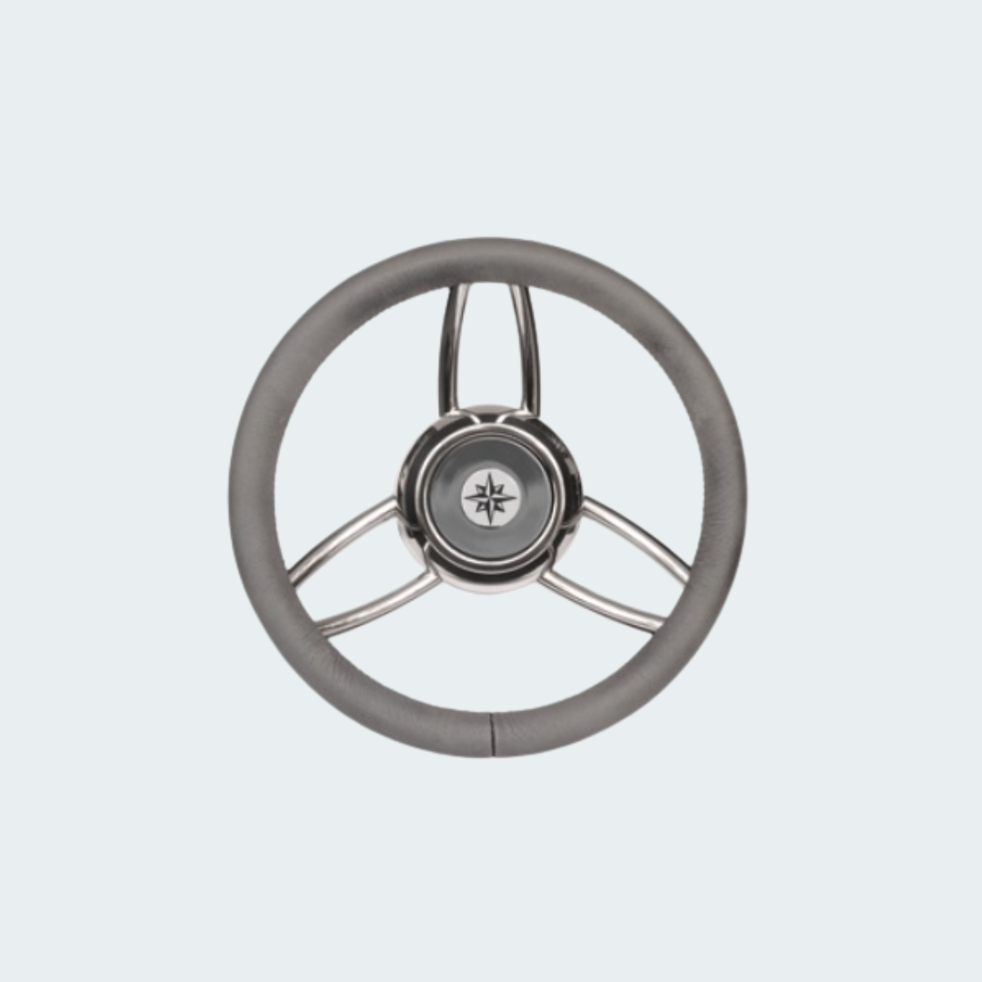 Blitz Steering Wheel w/soft Polyurethan Ring Grey