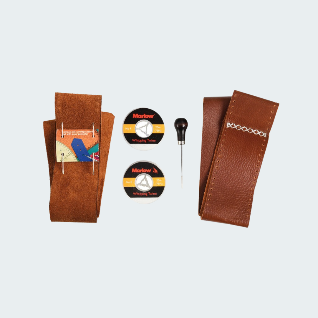 Kit To Cover Steering Wheels w/leather Brown