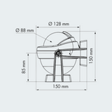 Compass Offshore 95 Black Bracket
