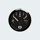 OSCULATI Oil Pressure Indicator 0/5 bar black/black