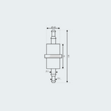 Filter for Engines From 2000cc. to 3500cc. Diesel/Mixture