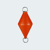 Mooring Buoy with Through Swivelling Rod and Rings in s/s Ø 320 mm