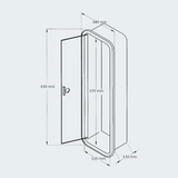 Side Case Flush-mounting with Door Large