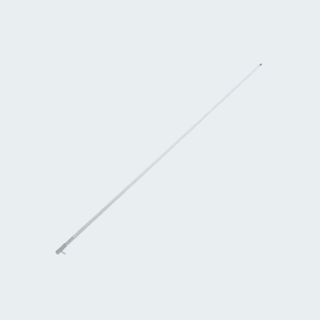 Glomex RA1206CR  VHF antenna 2,4m with Chromed Brass Ferrule and 4,5m Coax Cable