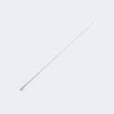 Glomex RA1206CR  VHF antenna 2,4m with Chromed Brass Ferrule and 4,5m Coax Cable