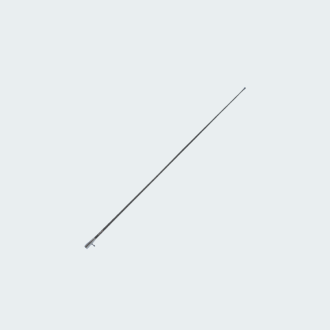 Glomex RA400CR/BK VHF Antenna 1,5m , with chromed brass ferrule and 4,5m Coax Cable
